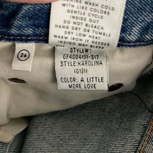 GRLFRND Karolina Distressed High Waisted Jeans in A Little More Love Size 26 - Picture 7 of 7